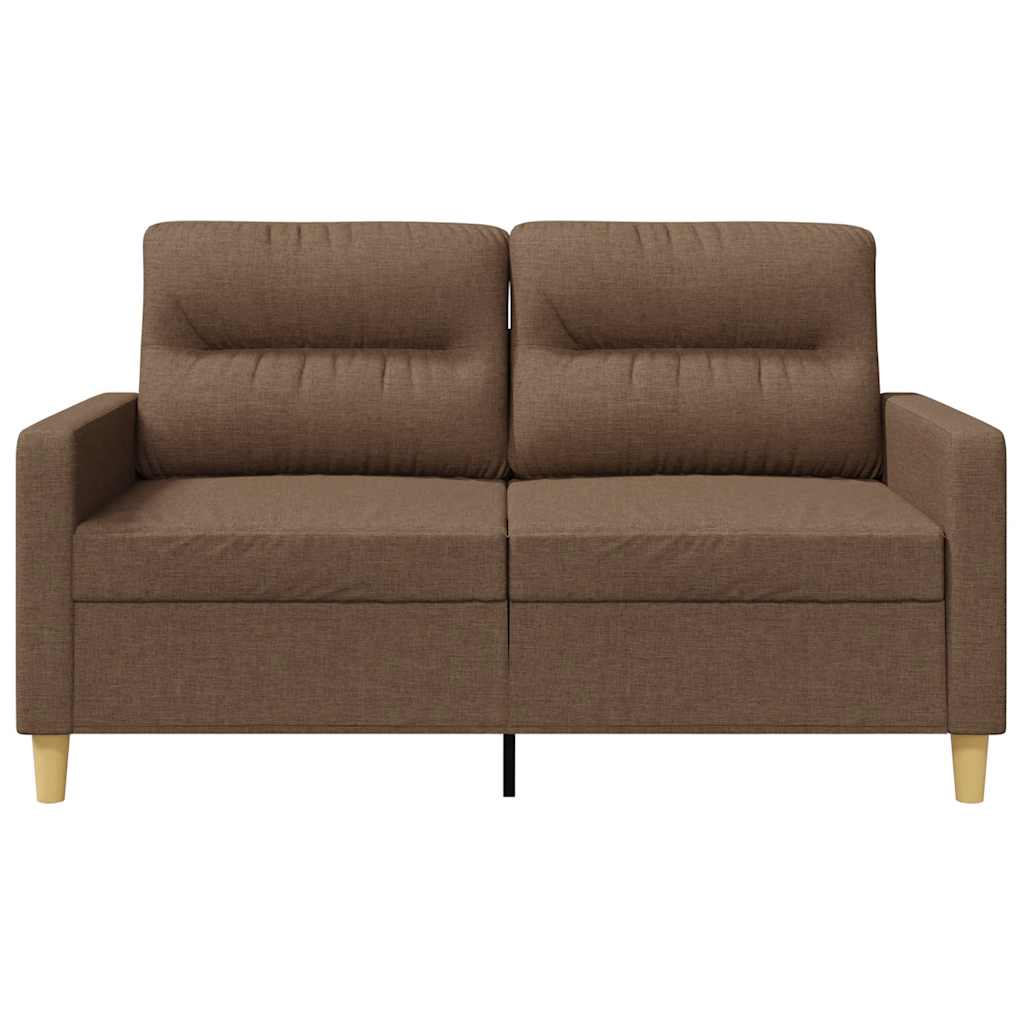 vidaXL 2-Sitzer-Sofa Braun 120 cm Stoff