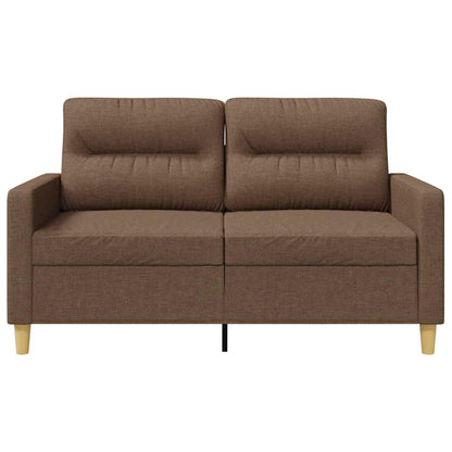 vidaXL 2-Sitzer-Sofa Braun 120 cm Stoff