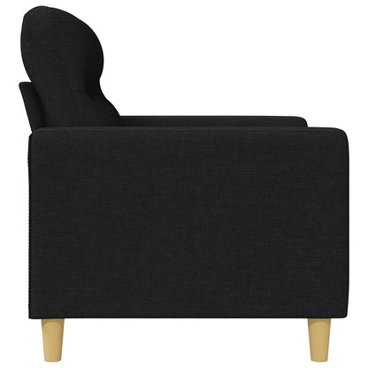 2-Sitzer-Sofa Schwarz 120 cm Stoff