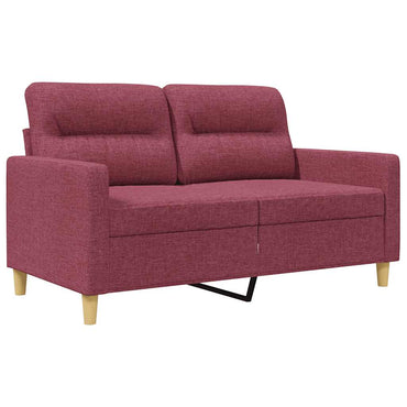 vidaXL 2-Sitzer-Sofa Weinrot 120 cm Stoff
