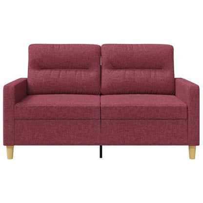 vidaXL 2-Sitzer-Sofa Weinrot 120 cm Stoff