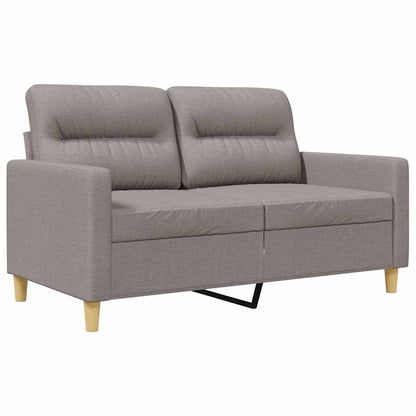 vidaXL 2-Sitzer-Sofa Taupe 120 cm Stoff