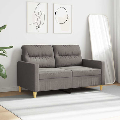 vidaXL 2-Sitzer-Sofa Taupe 120 cm Stoff