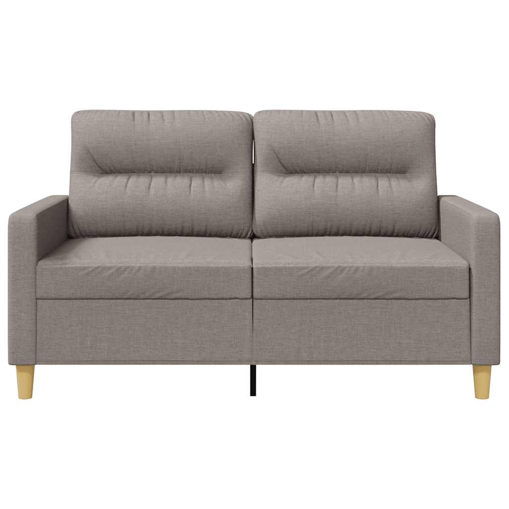 vidaXL 2-Sitzer-Sofa Taupe 120 cm Stoff