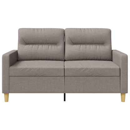 vidaXL 2-Sitzer-Sofa Taupe 120 cm Stoff