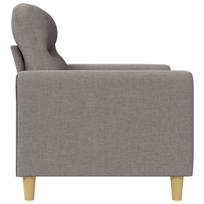 vidaXL 2-Sitzer-Sofa Taupe 120 cm Stoff
