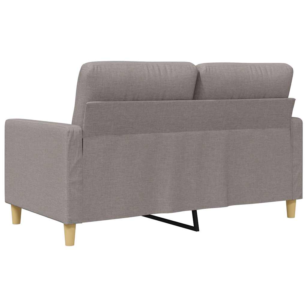 vidaXL 2-Sitzer-Sofa Taupe 120 cm Stoff