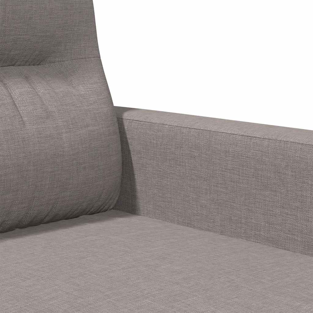 vidaXL 2-Sitzer-Sofa Taupe 120 cm Stoff
