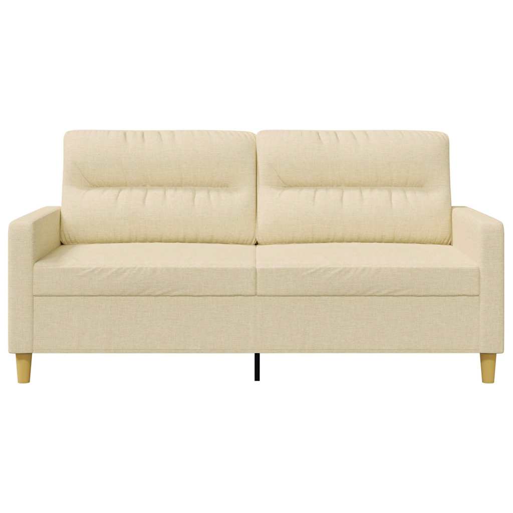vidaXL 2-Sitzer-Sofa Creme 140 cm Stoff