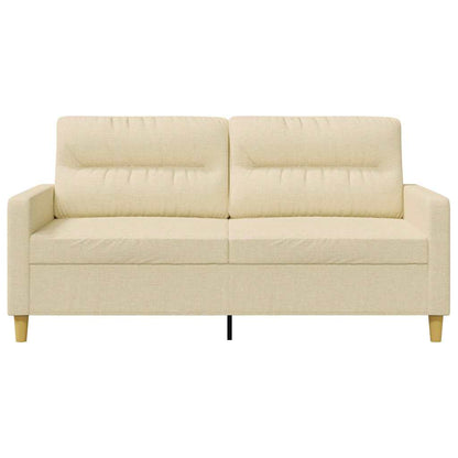 vidaXL 2-Sitzer-Sofa Creme 140 cm Stoff