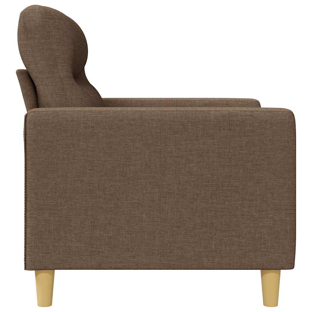 vidaXL 2-Sitzer-Sofa Braun 140 cm Stoff