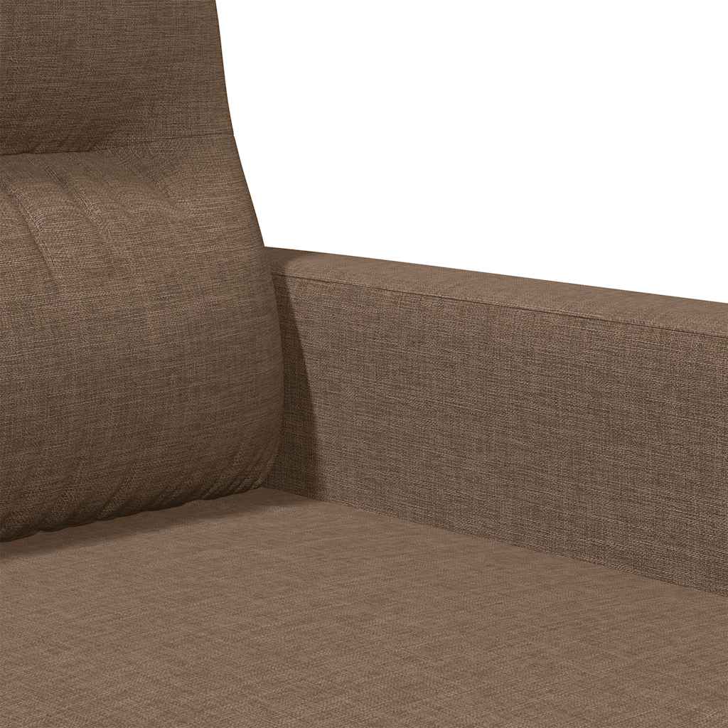 vidaXL 2-Sitzer-Sofa Braun 140 cm Stoff