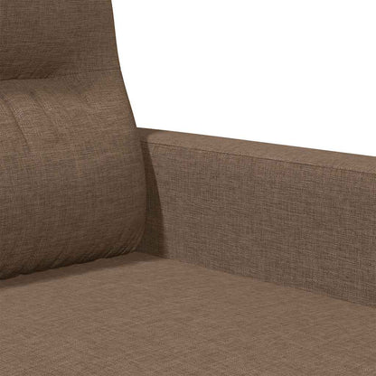 vidaXL 2-Sitzer-Sofa Braun 140 cm Stoff