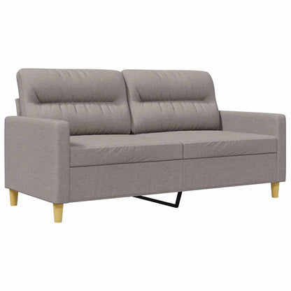 vidaXL 2-Sitzer-Sofa Taupe 140 cm Stoff