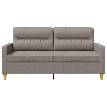 vidaXL 2-Sitzer-Sofa Taupe 140 cm Stoff