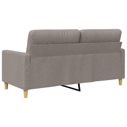 vidaXL 2-Sitzer-Sofa Taupe 140 cm Stoff