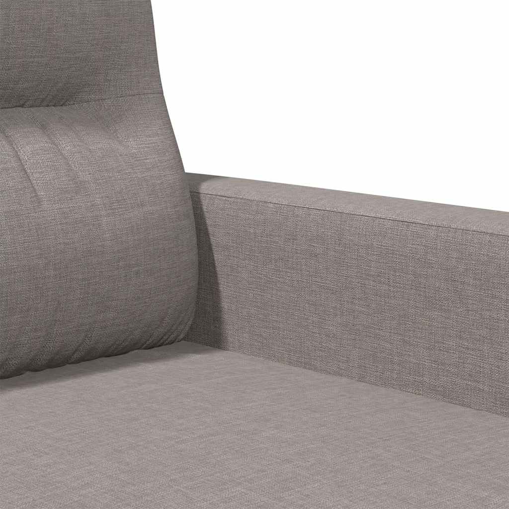 vidaXL 2-Sitzer-Sofa Taupe 140 cm Stoff