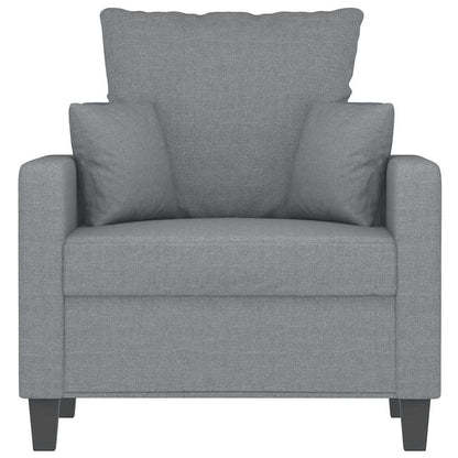 vidaXL Sessel Hellgrau 60 cm Stoff