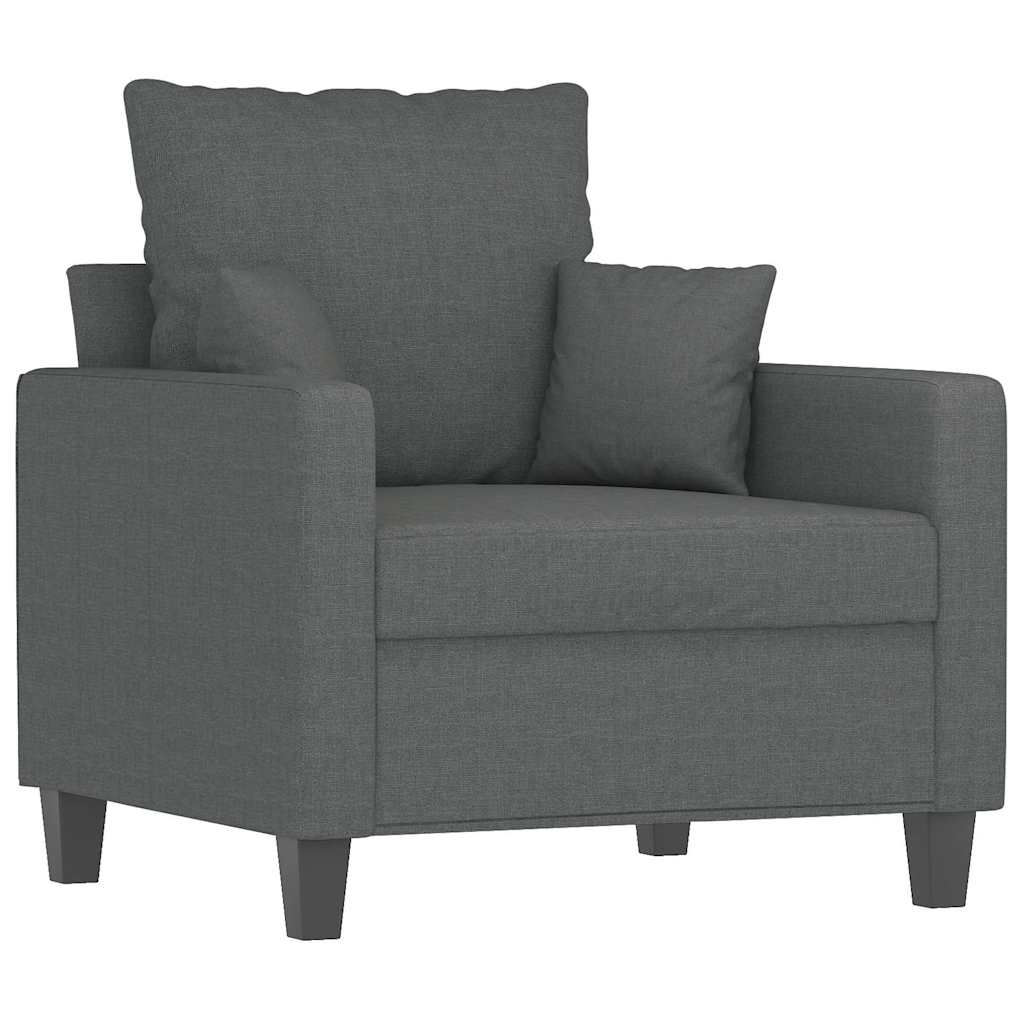 vidaXL Sessel Dunkelgrau 60 cm Stoff