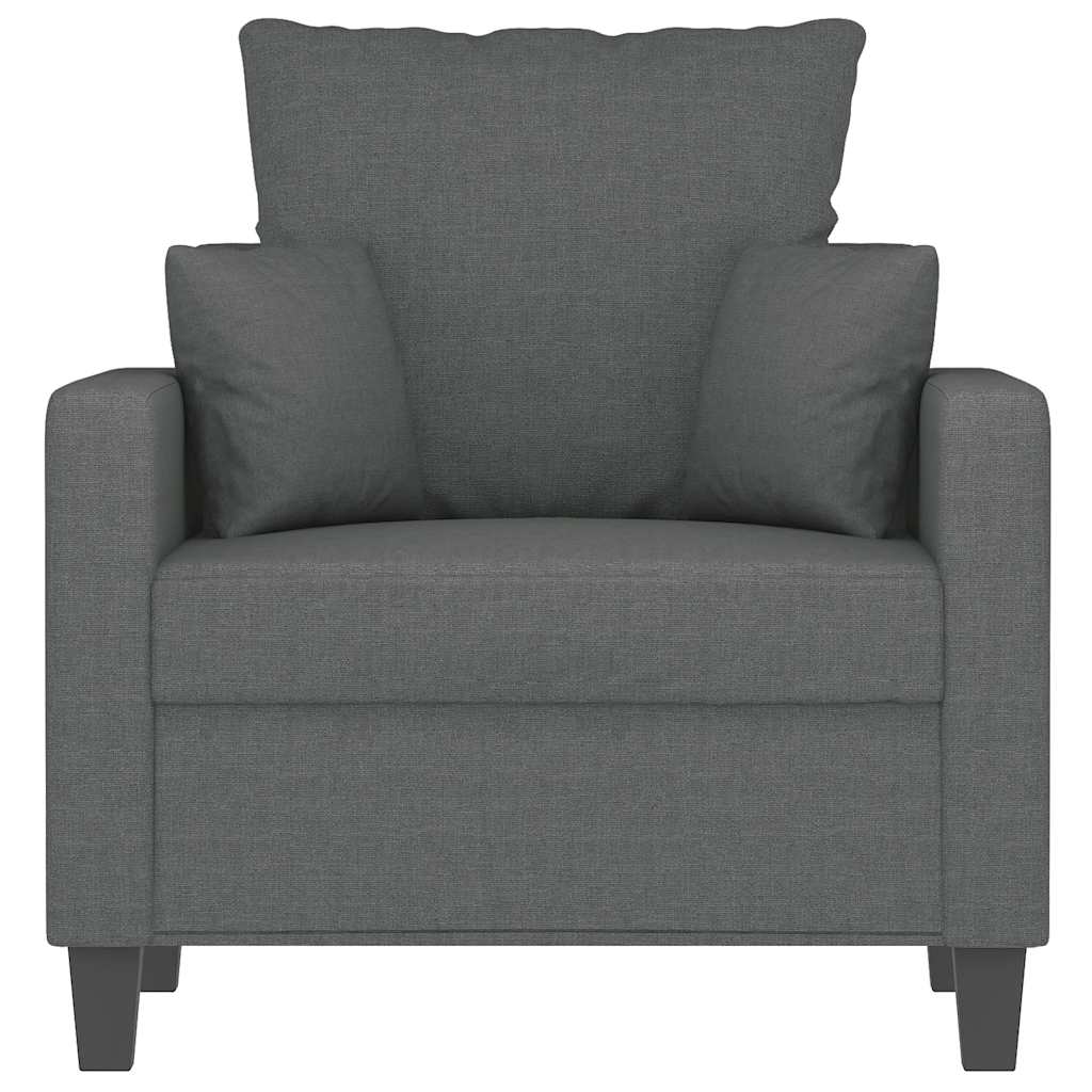 vidaXL Sessel Dunkelgrau 60 cm Stoff