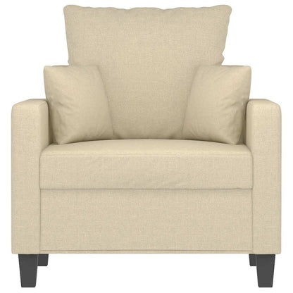 vidaXL Sessel Creme 60 cm Stoff