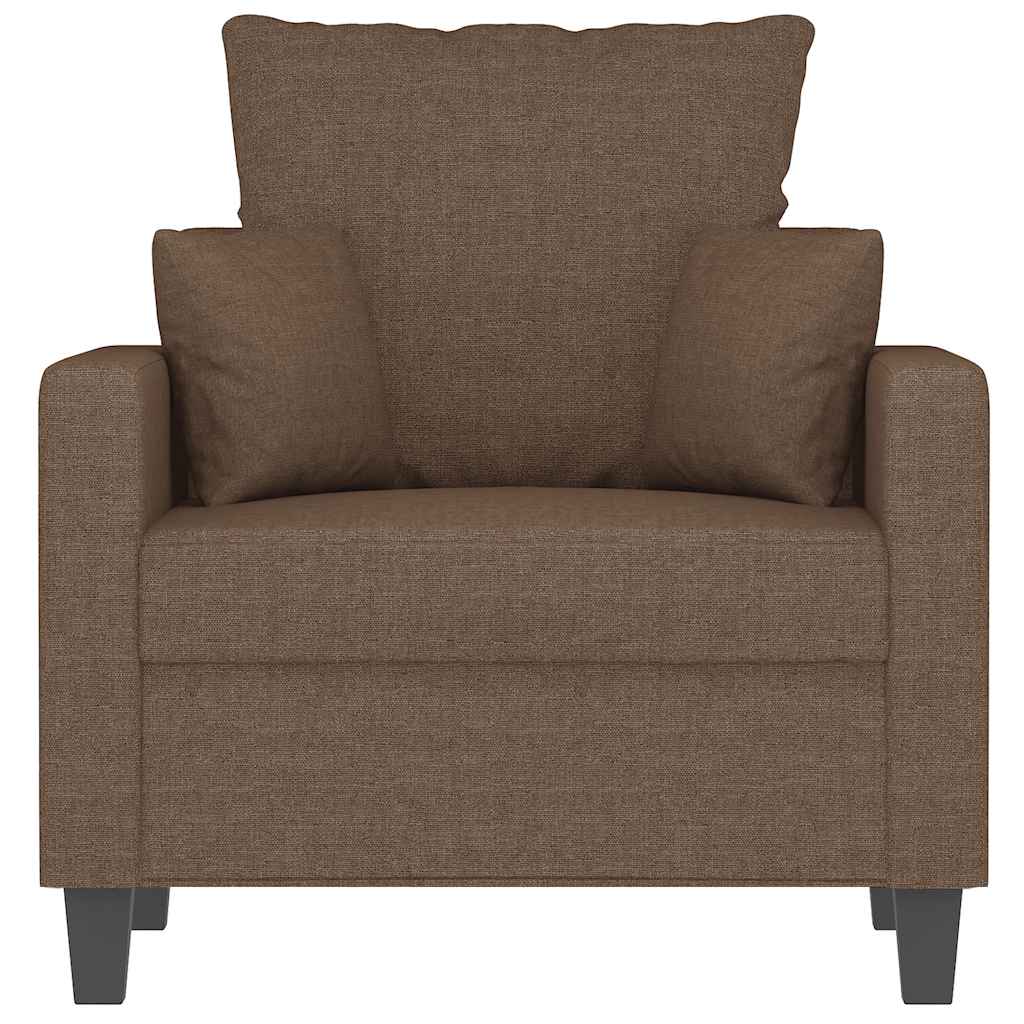 vidaXL Sessel Braun 60 cm Stoff