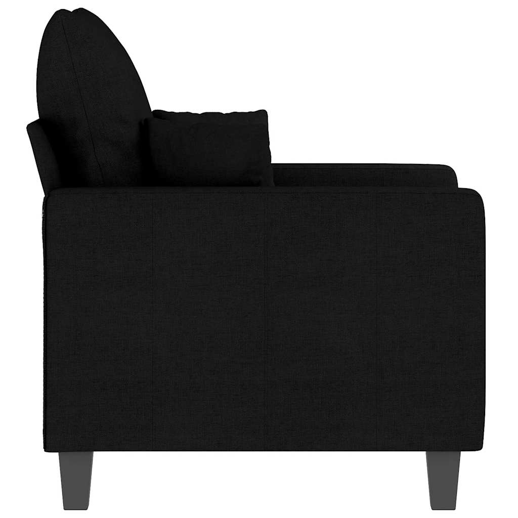 vidaXL Fauteuil noir 60 cm Tissu
