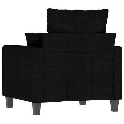 vidaXL Fauteuil noir 60 cm Tissu