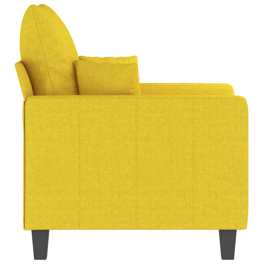 vidaXL Sessel Hellgelb 60 cm Stoff