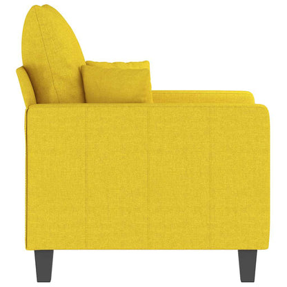 vidaXL Sessel Hellgelb 60 cm Stoff