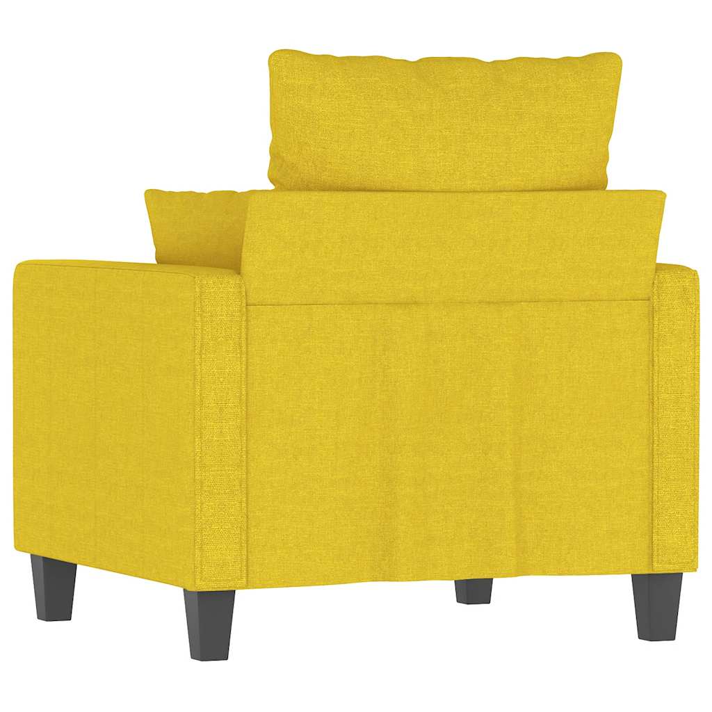 vidaXL Sessel Hellgelb 60 cm Stoff