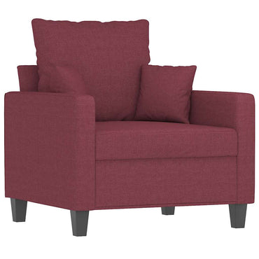 vidaXL Sessel Weinrot 60 cm Stoff