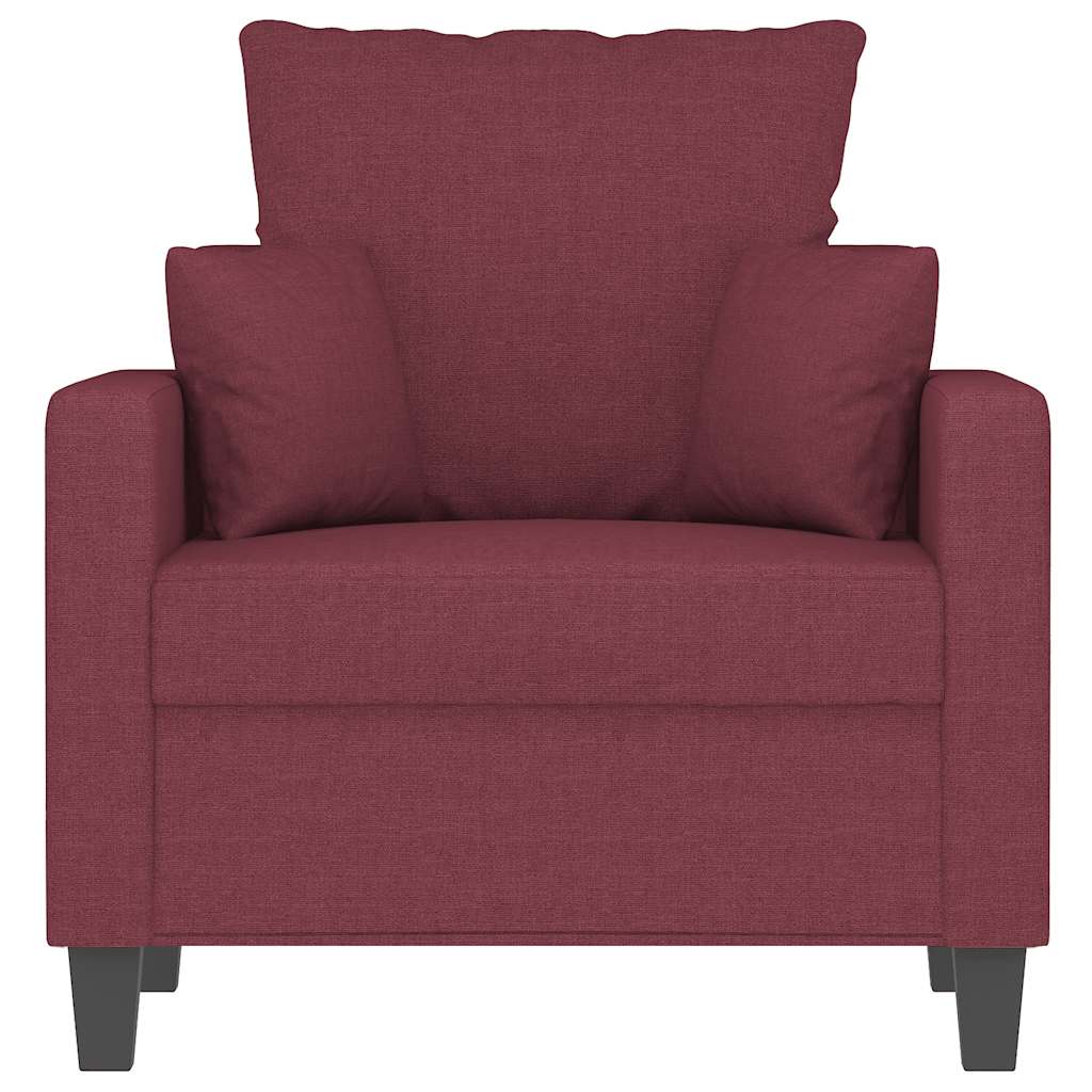 vidaXL Sessel Weinrot 60 cm Stoff