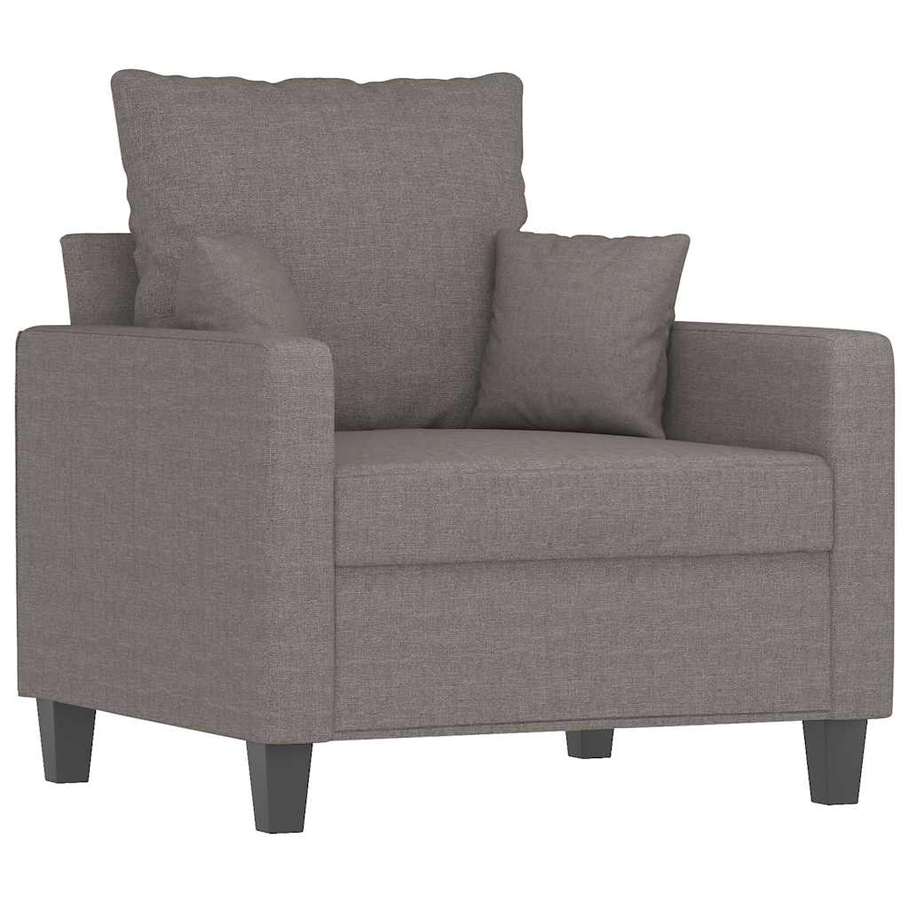 vidaXL Sessel Taupe 60 cm Stoff