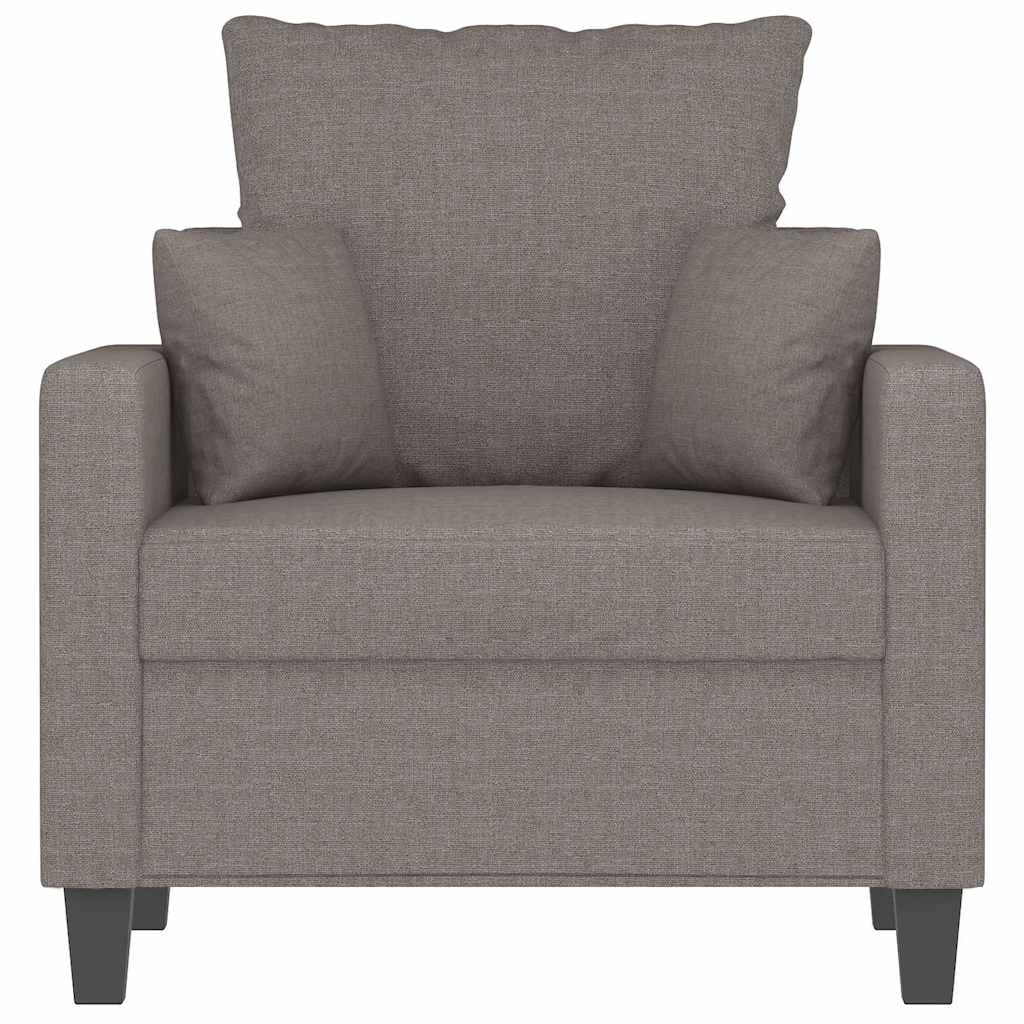 vidaXL Sessel Taupe 60 cm Stoff