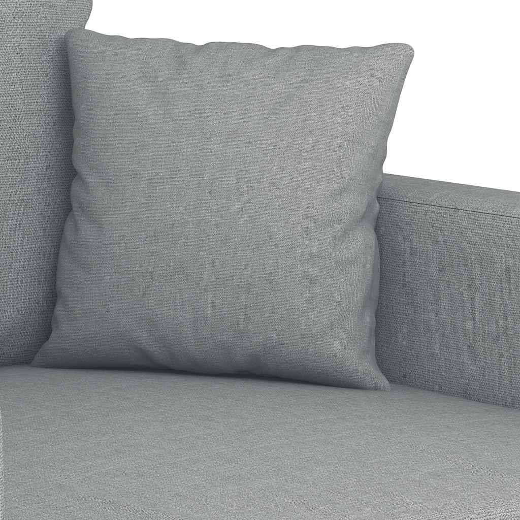 vidaXL 2-Sitzer-Sofa Hellgrau 120 cm Stoff