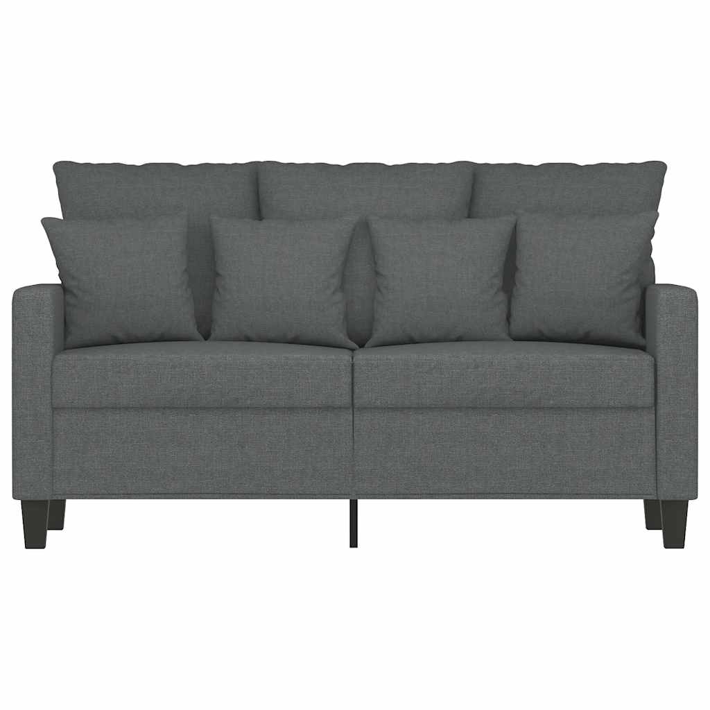 vidaXL 2-Sitzer-Sofa Dunkelgrau 120 cm Stoff