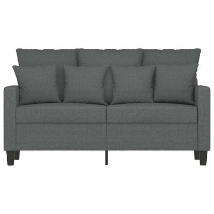 vidaXL 2-Sitzer-Sofa Dunkelgrau 120 cm Stoff