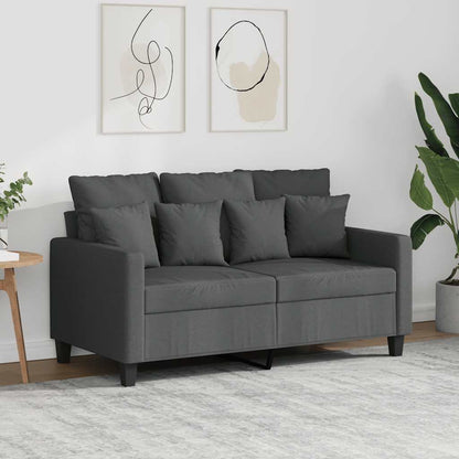 2-Sitzer-Sofa Dunkelgrau 120 cm Stoff