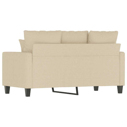 vidaXL 2-Sitzer-Sofa Creme 120 cm Stoff