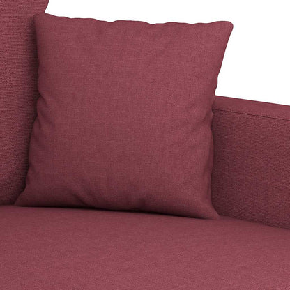 vidaXL Canapé 2 places rouge bordeaux 120 cm Tissu