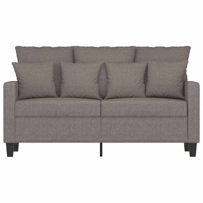 vidaXL 2-Sitzer-Sofa Taupe 120 cm Stoff