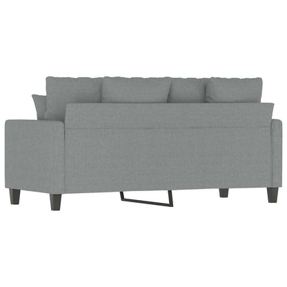 vidaXL 2-Sitzer-Sofa Hellgrau 140 cm Stoff