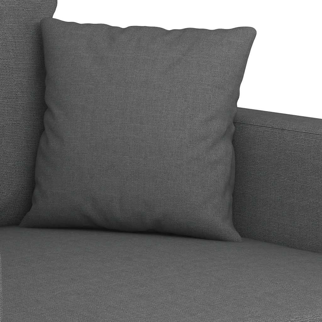 vidaXL 2-Sitzer-Sofa Dunkelgrau 140 cm Stoff