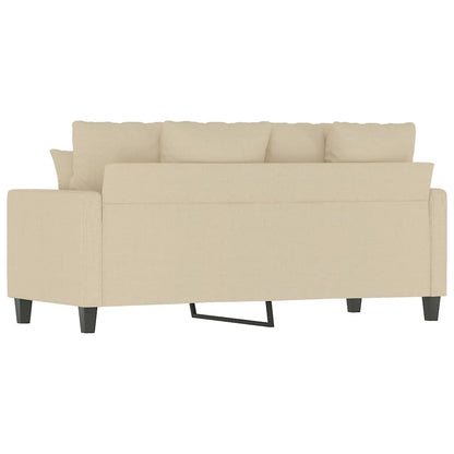 vidaXL 2-Sitzer-Sofa Creme 140 cm Stoff