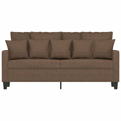 vidaXL Canapé 2 places marron 140 cm en tissu
