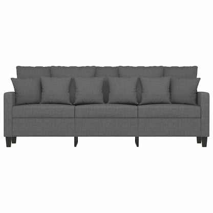 vidaXL 3-Sitzer-Sofa Dunkelgrau 180 cm Stoff