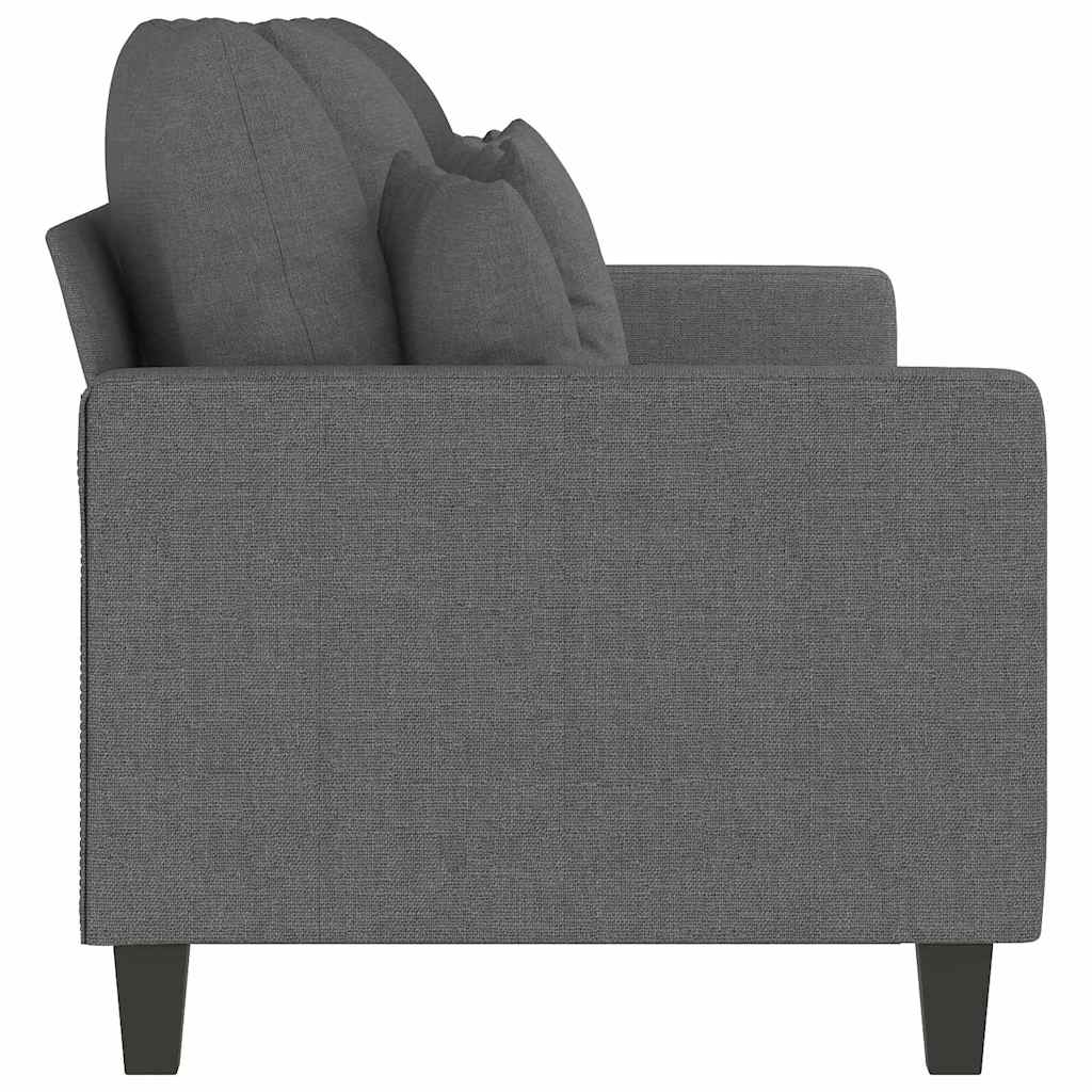 vidaXL 3-Sitzer-Sofa Dunkelgrau 180 cm Stoff