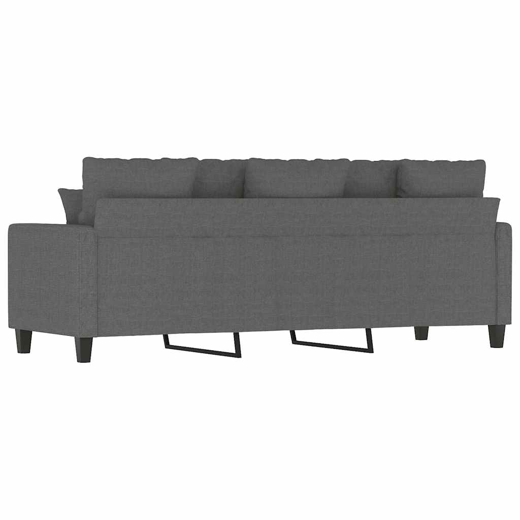 vidaXL 3-Sitzer-Sofa Dunkelgrau 180 cm Stoff
