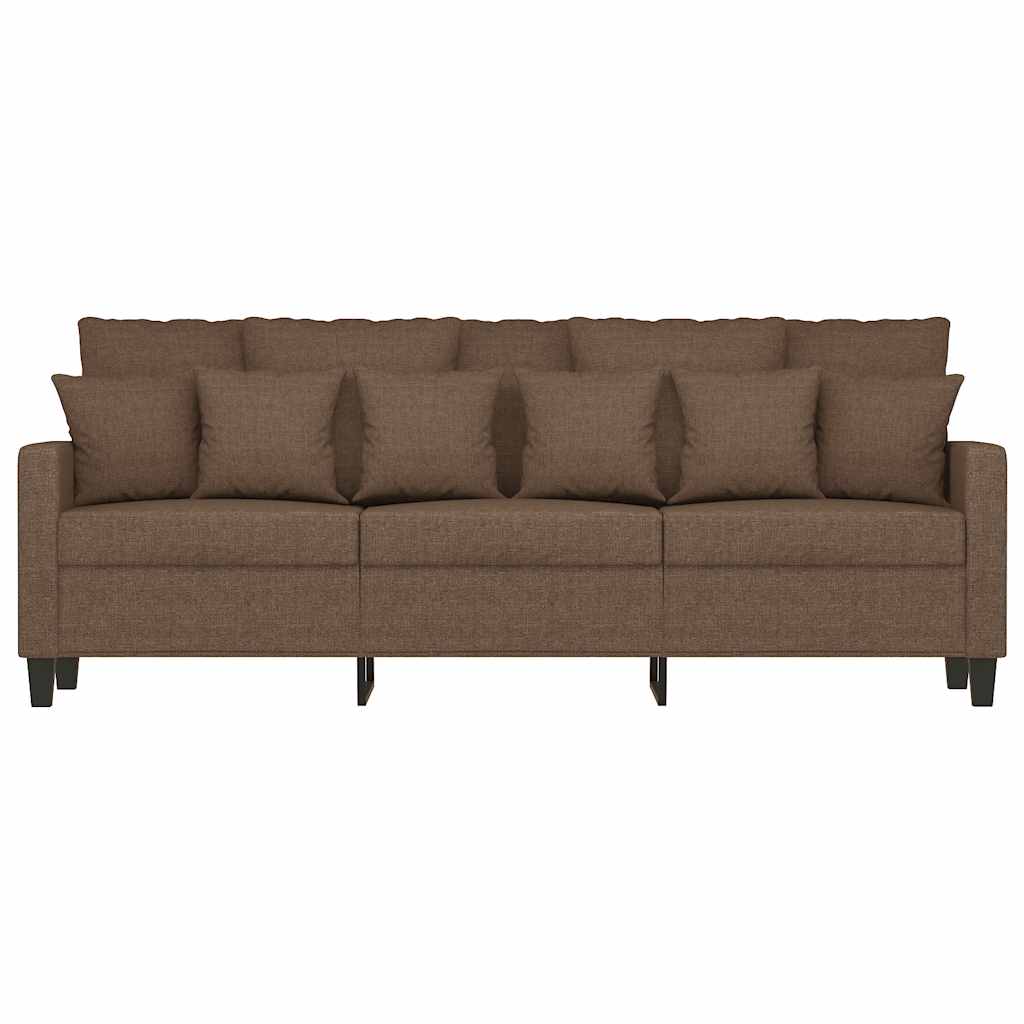 vidaXL 3-Sitzer-Sofa Braun 180 cm Stoff